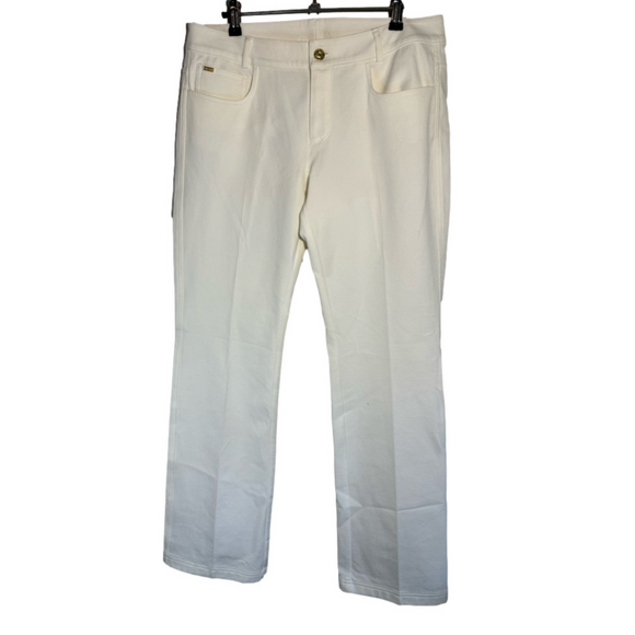 St. John Yellow Label Crystal Pocket in Jeans in White, size 8 New with tags - Picture 1 of 13